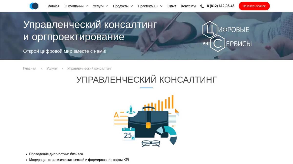 Управленческий консалтинг и оргпроектирование от АНТ - Цифровые Сервисы